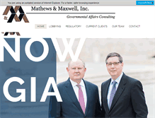 Tablet Screenshot of mathews-maxwell.com